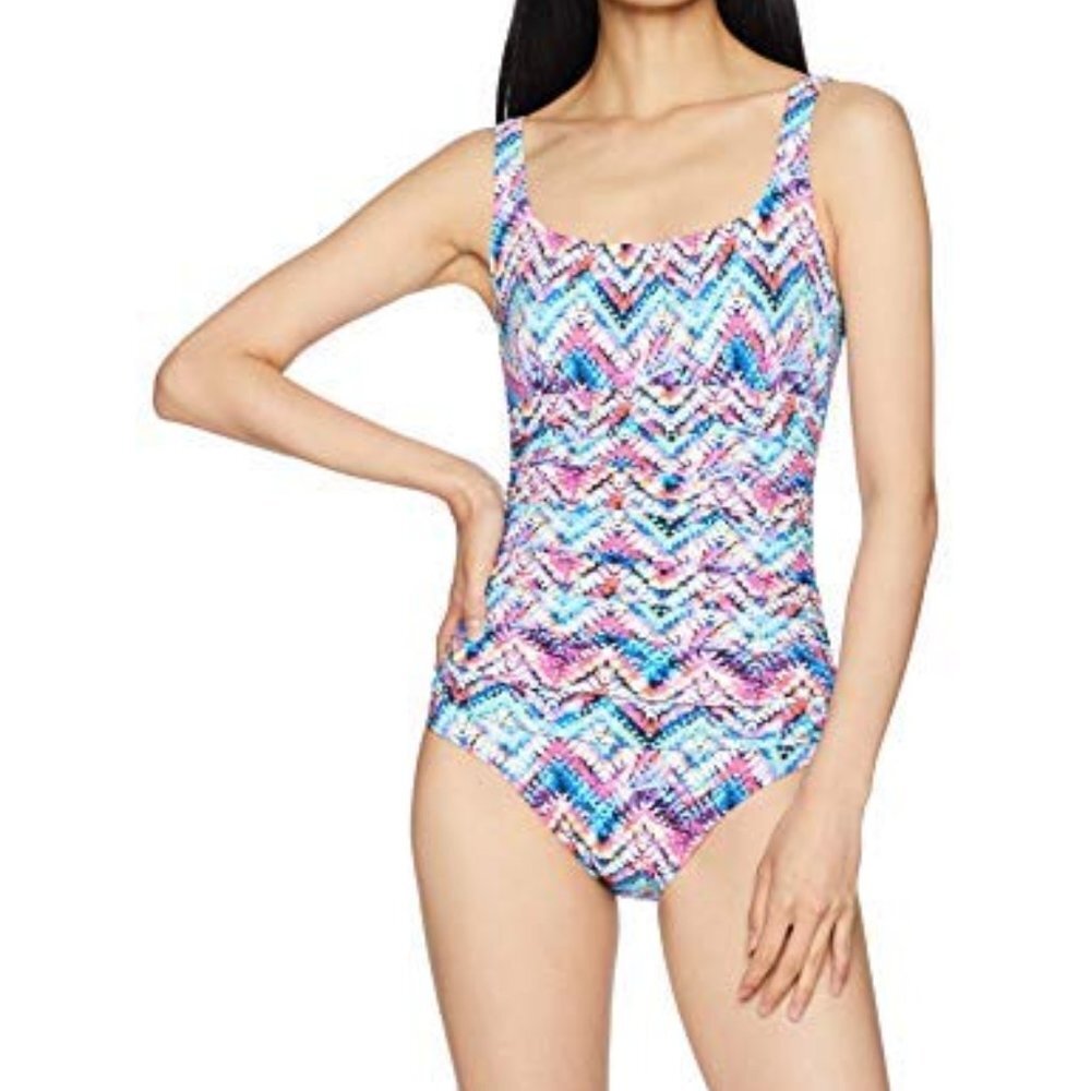 Profile by Gottex Printed Scoop Neck One Piece